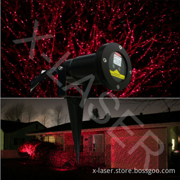 Outdoor IP65 Waterproof Red Static Firefly Landscape Laser Projector for Outdoor Garden Lawn, Tree Decoration